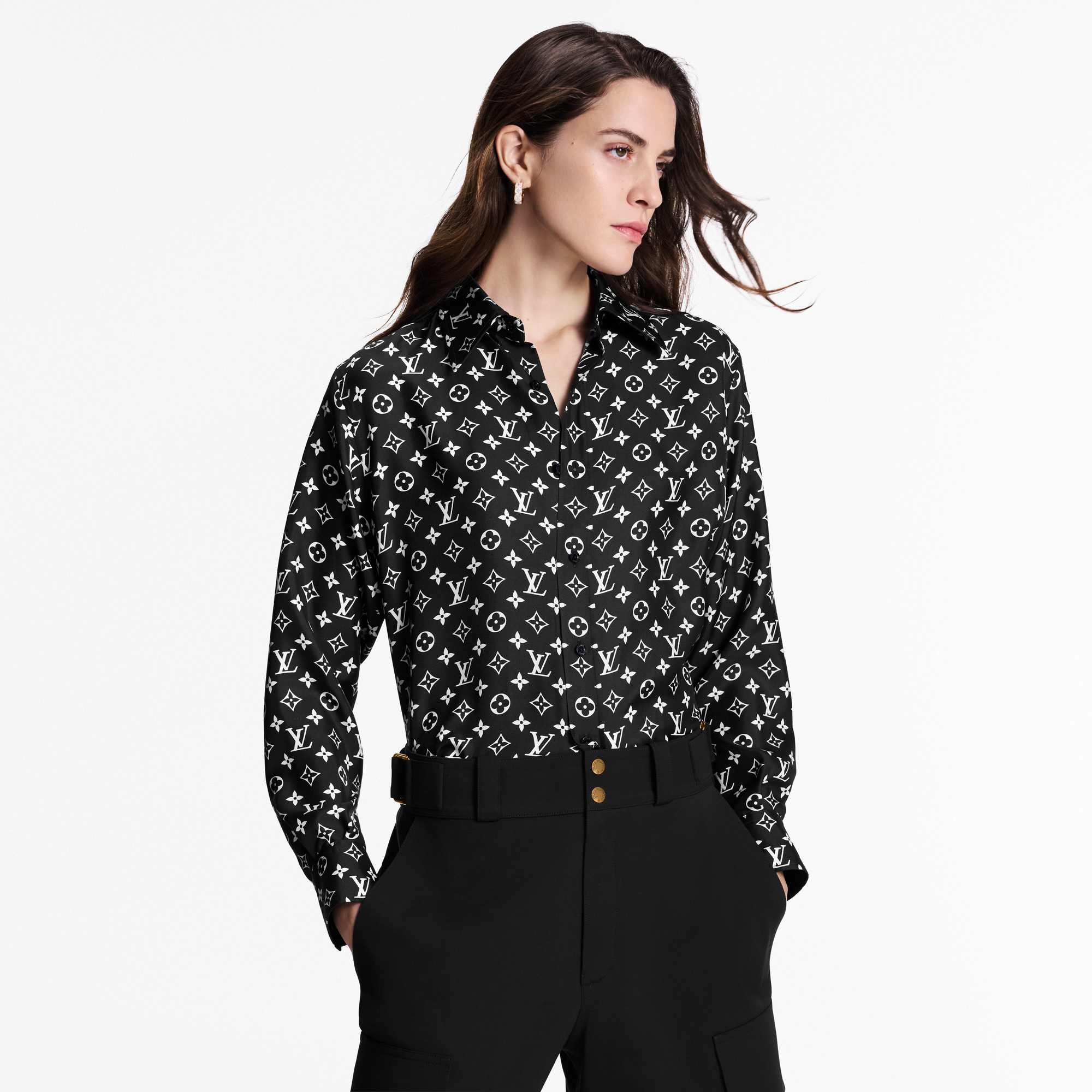 Monogram Silk Shirt  in Women's Ready-to-Wear Tops collections by Louis Vuitton (Product zoom)